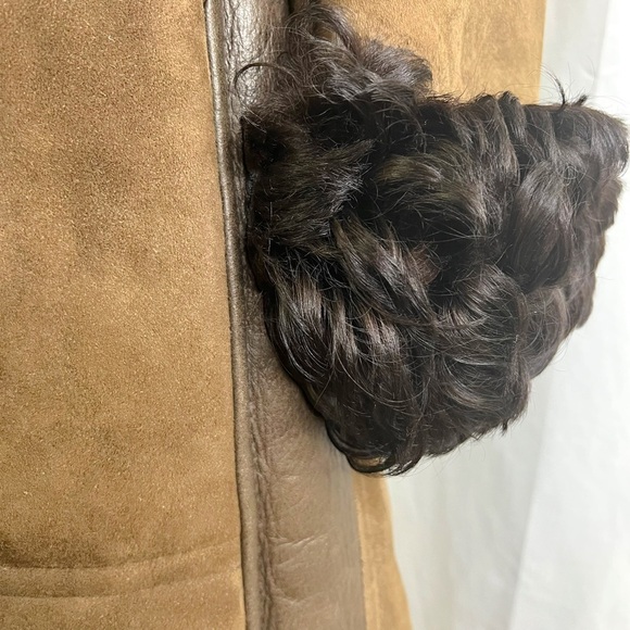 ANTARTEX PENNY LANE WOOL COAT SHEEPSKIN SUEDE MADE IN SCOTLAND WINTER COAT SMALL - Picture 15 of 17
